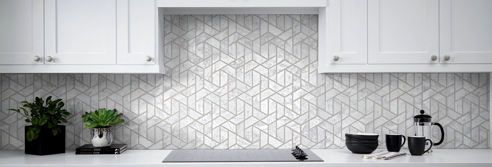 Tiled Kitchen Backsplash from Gerami's Floors in Lafayette